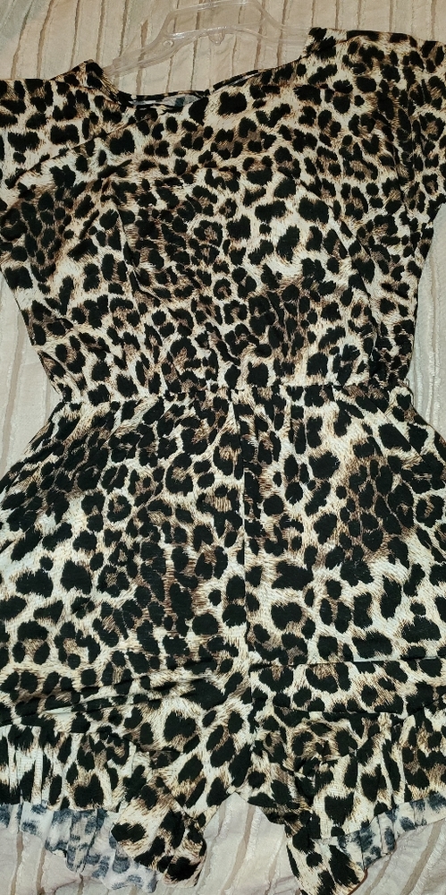 Leopard print romper